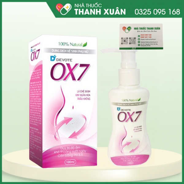 Devote OX7 - Giúp làm sạch nhẹ nhàng, khử mùi hôi, dưỡng da